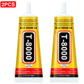 JXVX T8000 transparent touch adhesive is the tip application of DIY jewelry plastic glass for mobile phone electronic components.
