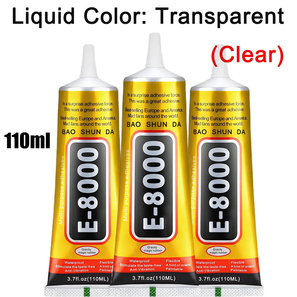 E-8000 Super Strong Shoe Glues Repairing Adhesive Universal Waterproof Shoe Sealers for Sneakers Boot Leather Fast Repair Glue .