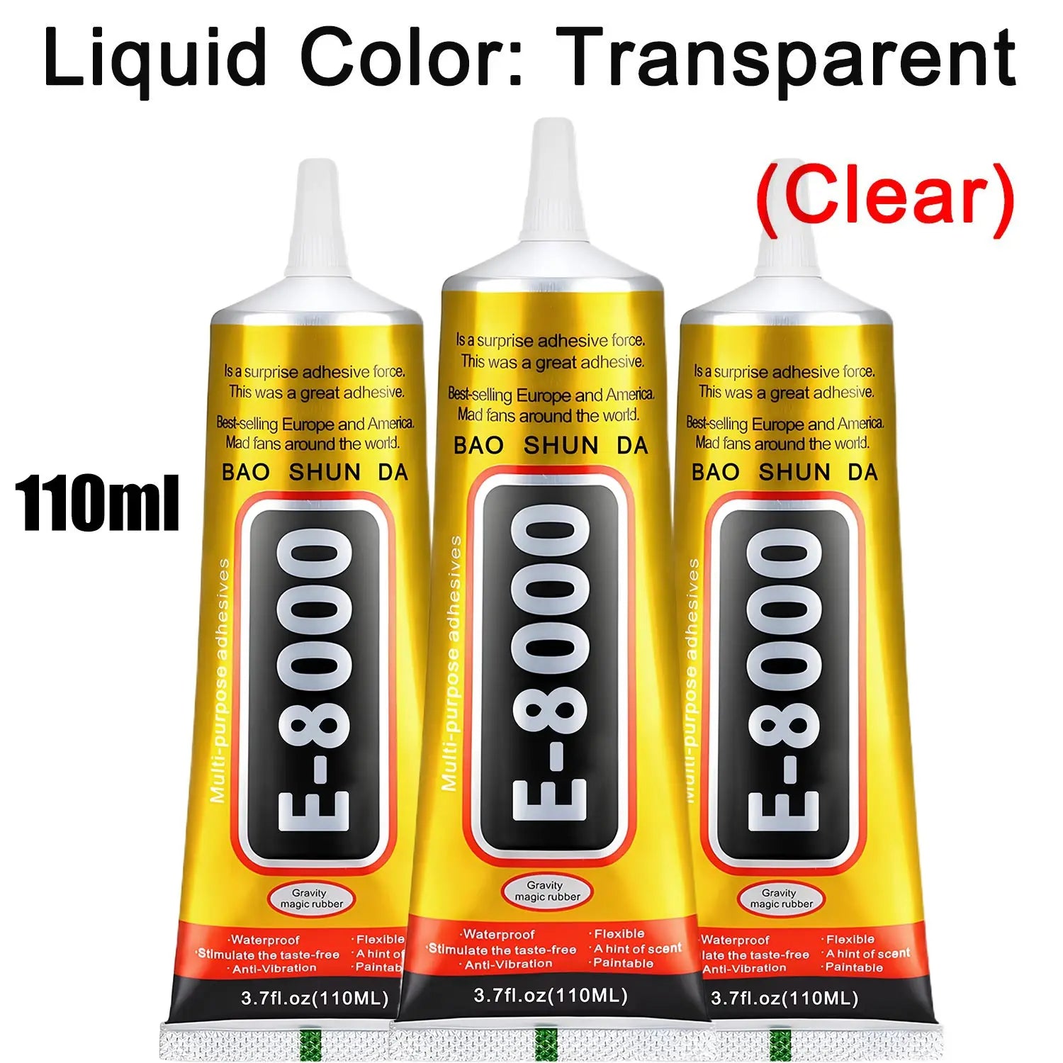 E-8000 Super Strong Shoe Glues Repairing Adhesive Universal Waterproof Shoe Sealers for Sneakers Boot Leather Fast Repair Glue .