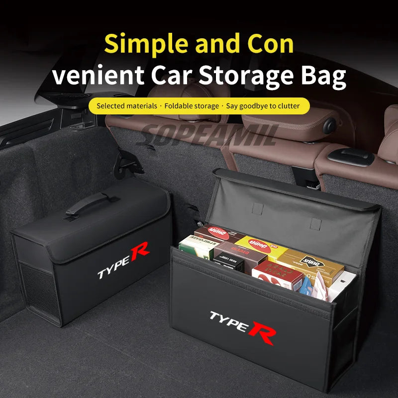 Car Trunk Organizing And Storage Box For Honda Type R Accoed Civic Passport BR-V CR-V City Pilot HR-V WR-V Odyssey Fit Amaze Si