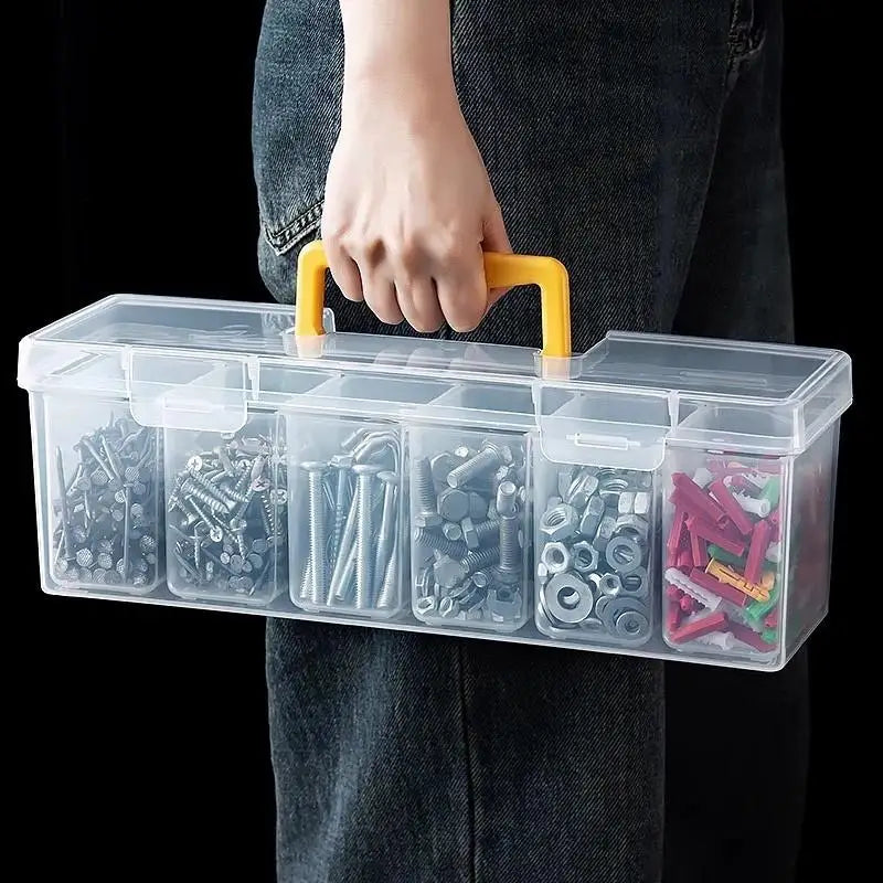 1/7pcs Tool Parts Storage Box Set Multi-Compartment Tool Organizer,Sorting Box For Screws,Wrenches,Hardware Accessories,and Toys