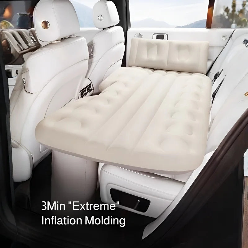 Car Back Electric Inflatable Bed One-touch Inflatable Thick Air Cushion Portable Sleeping Mattress Pad Suitable for Travel
