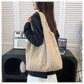 Summer Large Capacity Casual Handbag Women's Shoulder Bag Simple Match All Occasions Student Commuting Tote Bag Soft Nylon