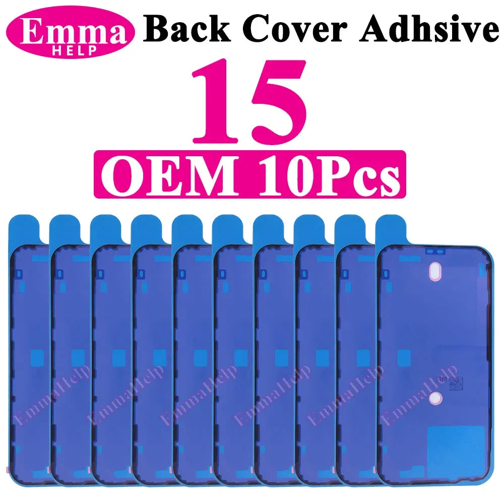 10pcs Waterproof Seal Sticker Back Cover Side For iPhone 16 Plus 15 Pro Max 14 16E Front LCD Display Adhesive Tape Seal