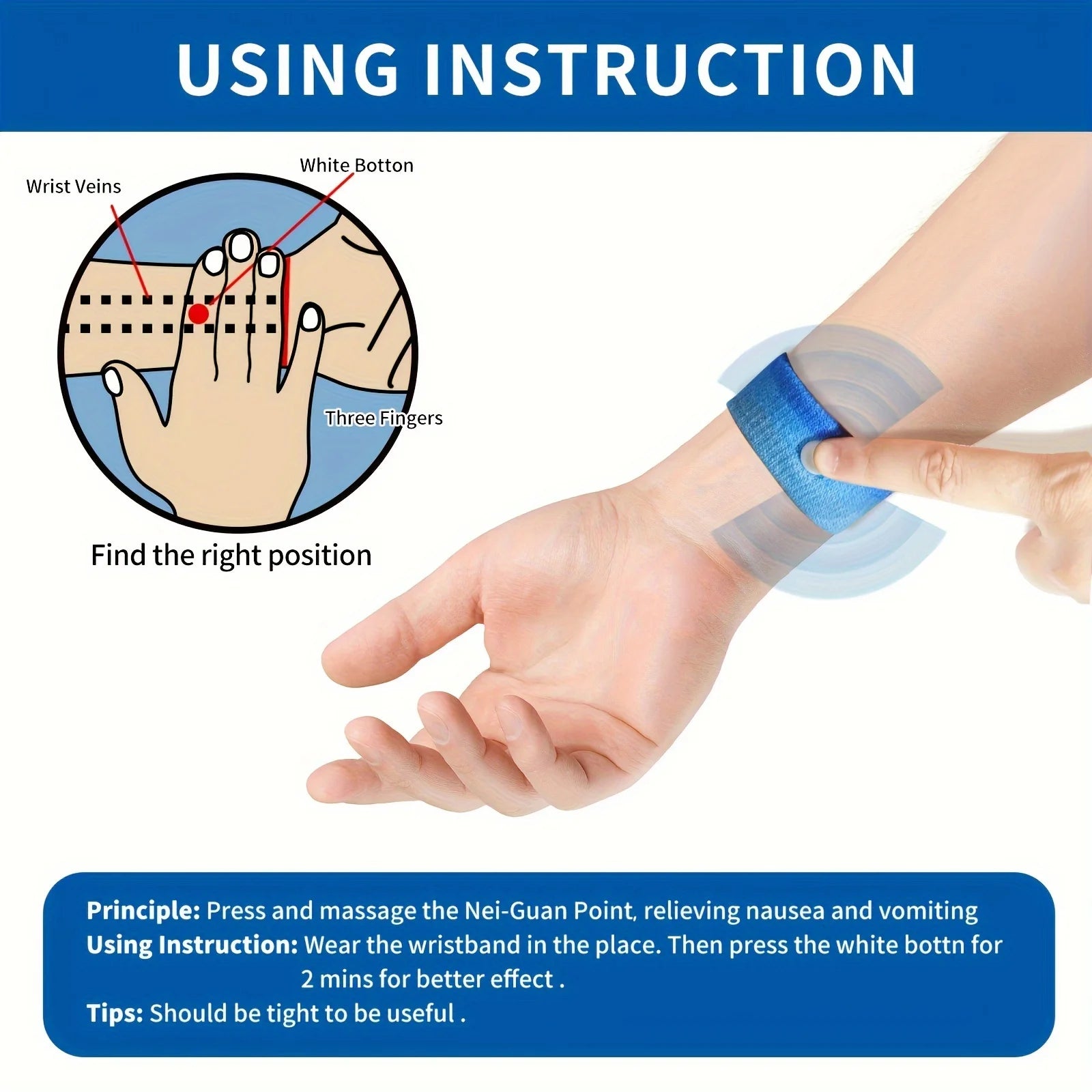 4PCS Anti-Nausea Acupressure Bands for Car, Boat, Flight | Drug-Free , No-Pill Wristbands Perfect Gift for Travel Essentials