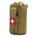 Tactical MOLLE Medical Pouch, Rip-Away EMT First Aid Pouch IFAK Trauma Kit Everyday Carry Survival Bag Include Cross Patch