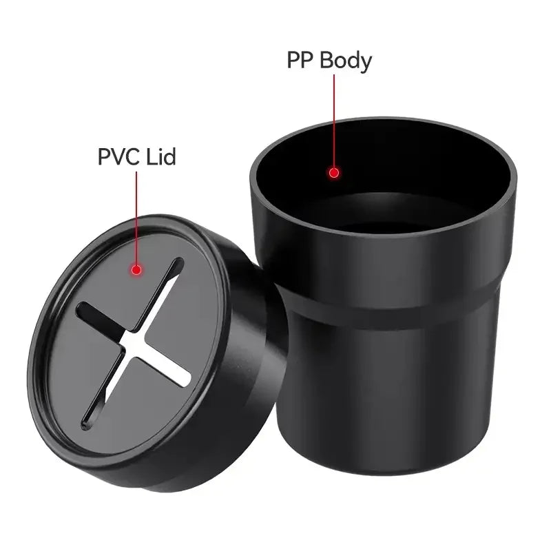 New Car Trash Can With Lid Mini Auto Garbage Can Leakproof Vehicle Trash Bin Fits Cup Holder in Console or Door for Automotive