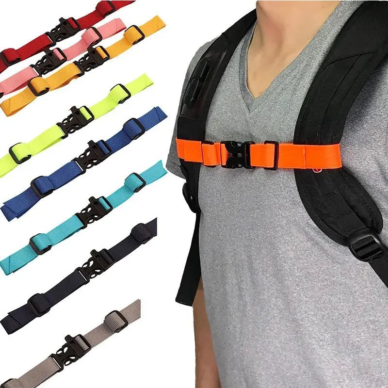 1/2PCS Harness Adjustable Shoulder Strap for Bag Backpack Chest Bag Strap Qutdoor Camping Tactical Bags Straps Accessories BDK02