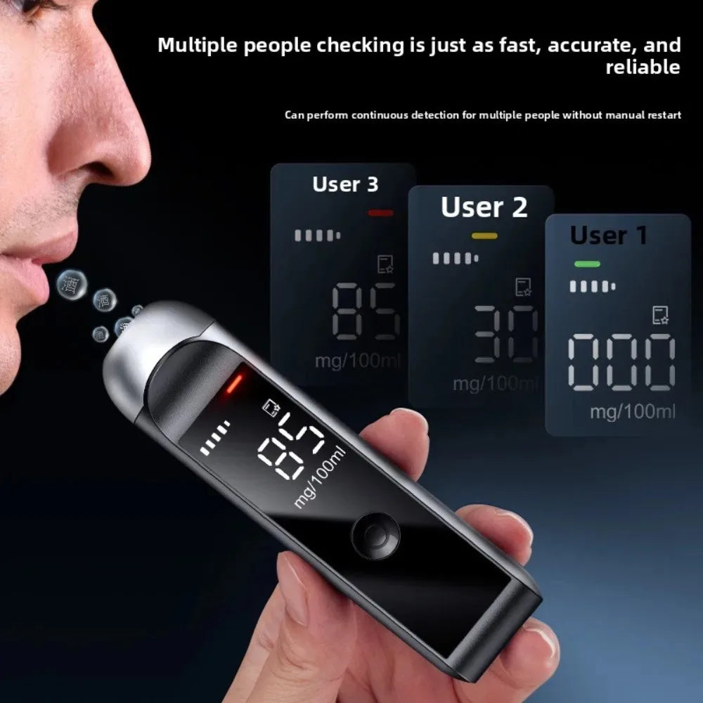 Automatic Breathalyzer Professional Breathalyzer Rechargeable Alcohol Concentrator Tool Suitable Personal And Professional Use