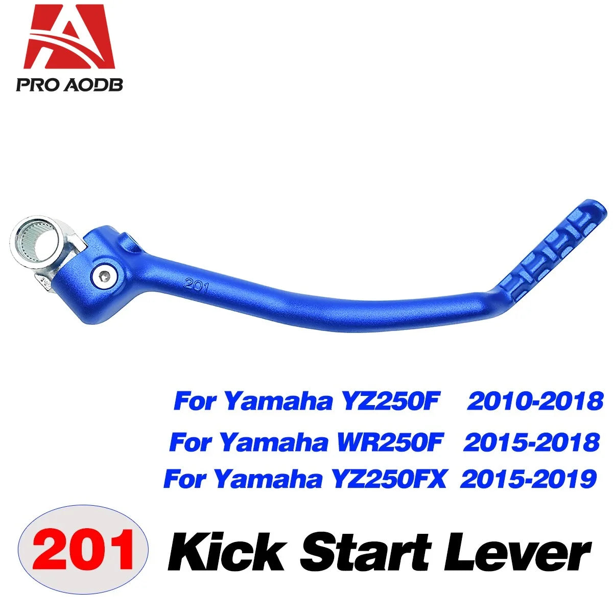 For Yamaha YZ125 YZ250 YZ250X YZ250F YZ450F YZ250FX YZ450FX WR250F WR450F Motorcycle CNC Forged Kick Start Starter Lever Peda
