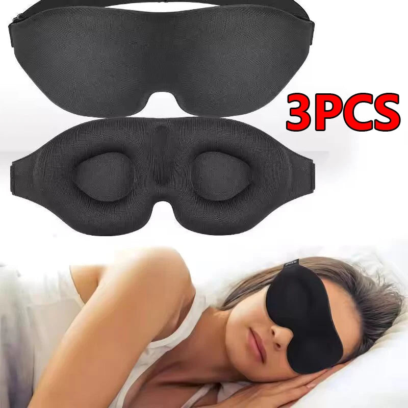 1/2/3PCS Eye Mask for Sleeping 3D Night Sleep Super Soft Mask Block Out Light with Women Men Family for Travel and Home Use