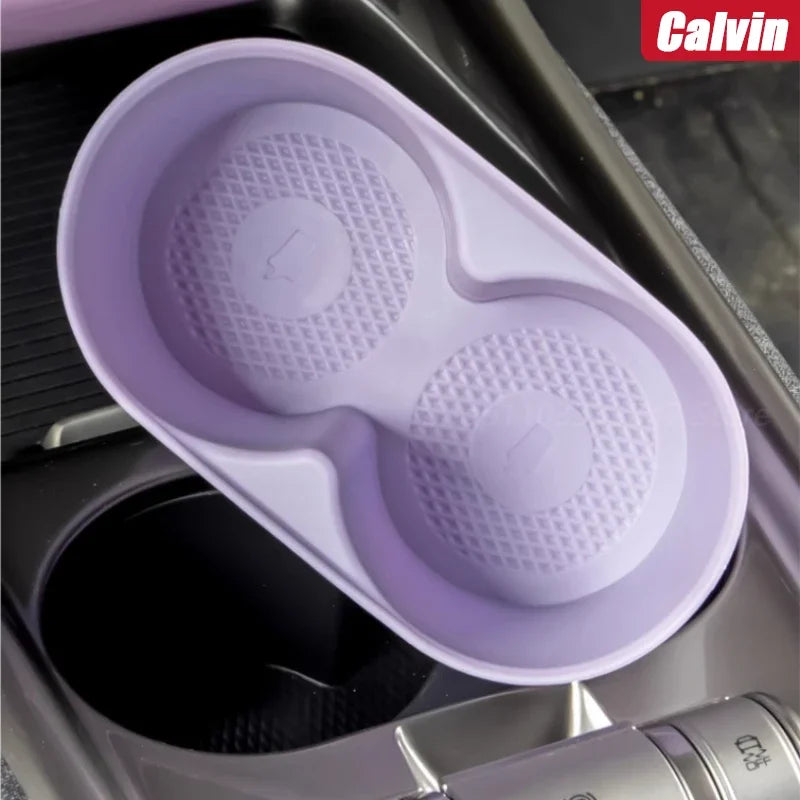 For BYD Dolphins 2022 2023 2024 Central Control Water Cup Holder Silicone Case Anti Slip and Waterproof Car Accessories