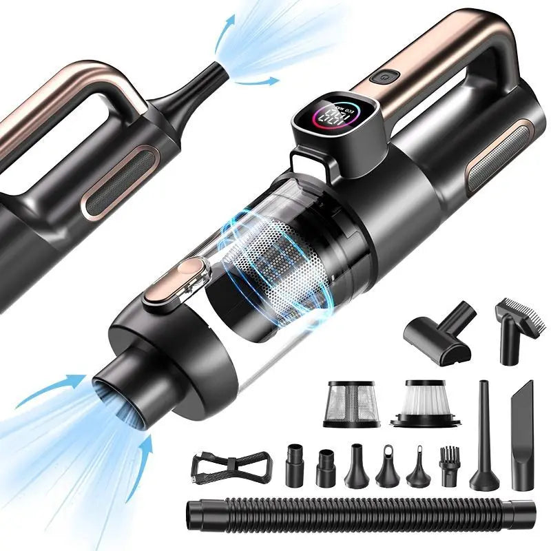 Car Mounted 4-In-1 Vacuum Cleaner With Super Strong Suction Household Mini Large Suction Handheld Small Wireless Vacuum Cleaner