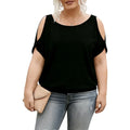 Plus Size Women's T-Shirt V Neck Short Sleeve Floral Print Loose Fit Tops Boho Spring Summer Casual T-Shirt Beach Soft Tops