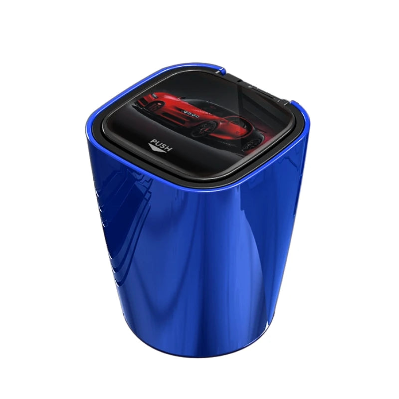Car LED Ashtray Universal Auto Ashtray Cigarette Ash Holders Cup Car Interior Decor Auto Interior One Click Cover Opening
