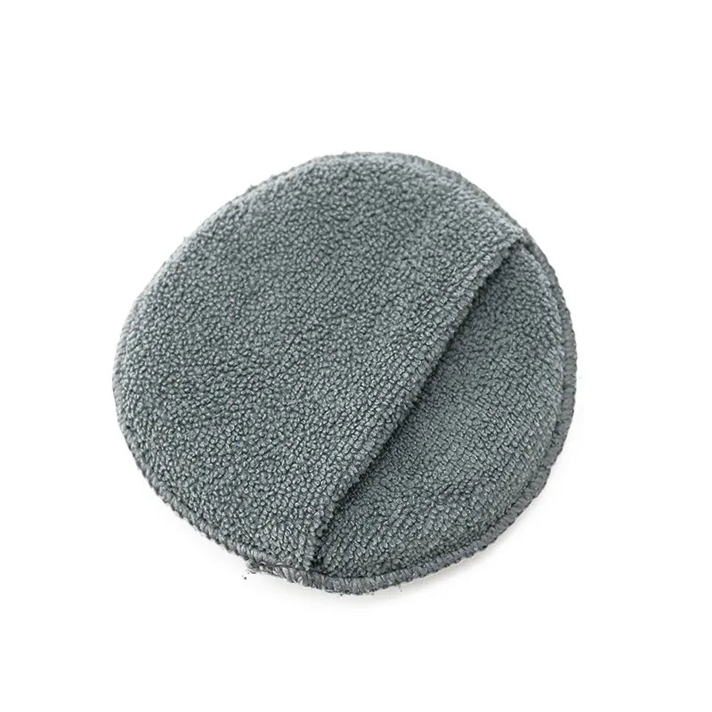 Car Waxing Polish Sponges 5 Inch Car Detailing Wax Applicator Pads Round Pocket Microfiber Foam Sponges Car Cleaning Tools