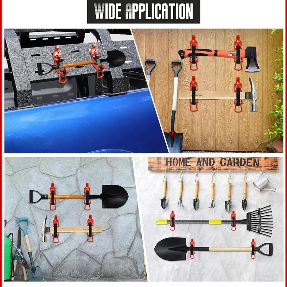 1/2/4PCS Tool Fixing Bracket Car Roof Luggage Rack Shovel Mount Clamps Kit Wall Mounting Quick Release Clamps Car RV Accessories