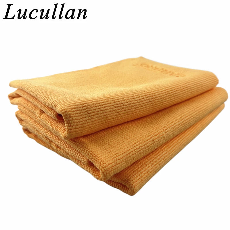 Export Material Orange Pearl Microfiber Ceramic Coating Towel Sealant Removal Interior Cleaning Cloth