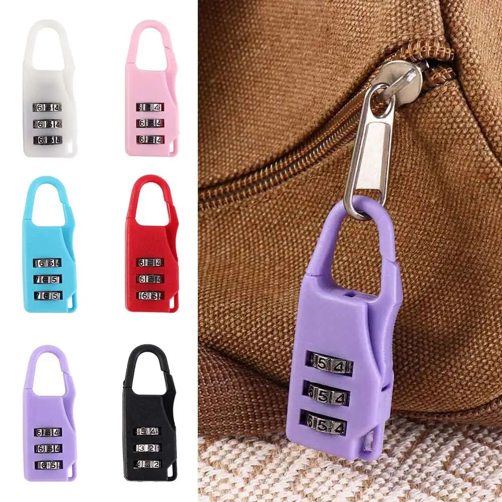 Digit Suitcase Combination Lock Anti-theft Plastic Backpack Combination Lock Safty Drawer Lock Bag Combination Padlock