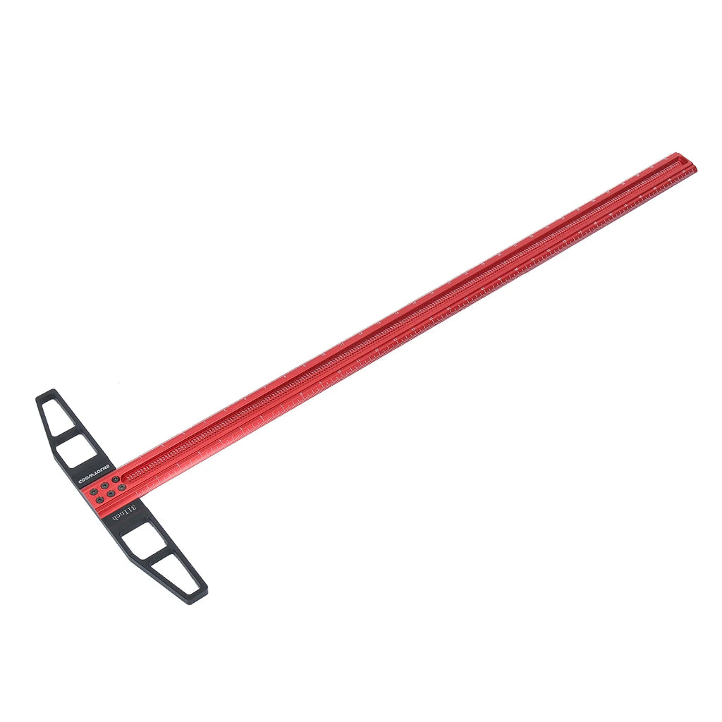 300-1000mm Woodworking T-type Scribe Square Ruler Hole Scribing ruler Drawing Marking Gauge Crossed-out Measuring Carpenter Tool