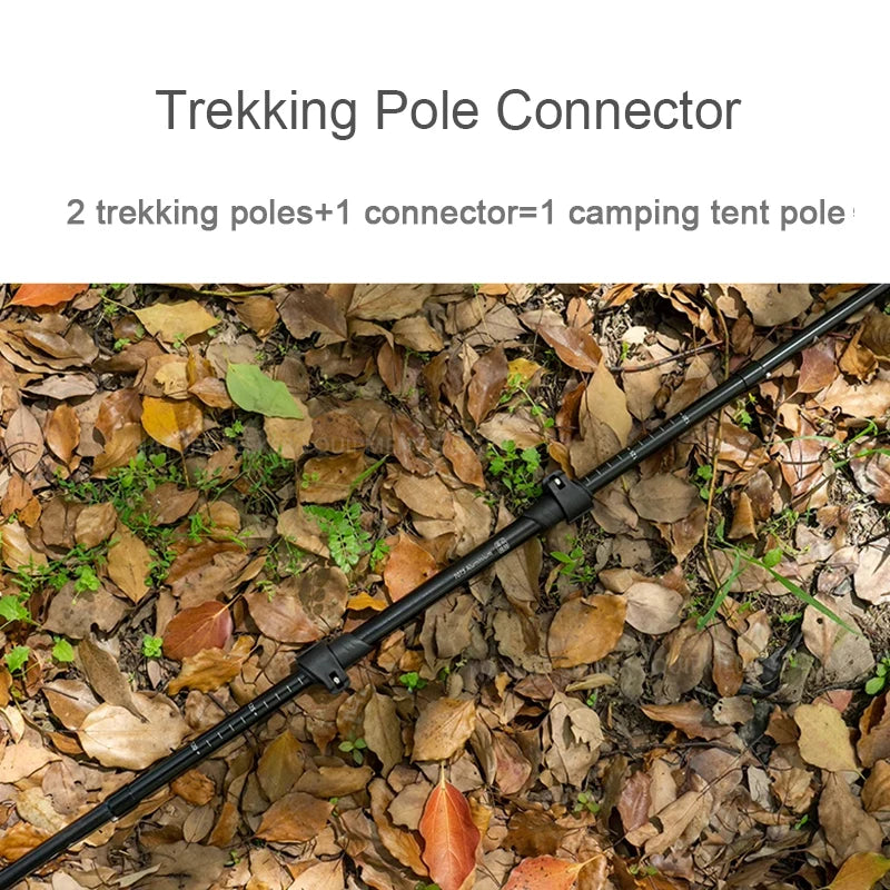 Trekking Pole Adapter Turn Into Tent Pole for Awning Shade Canopy Accessories Outdoor Hiking Ultralight Camping Equipment