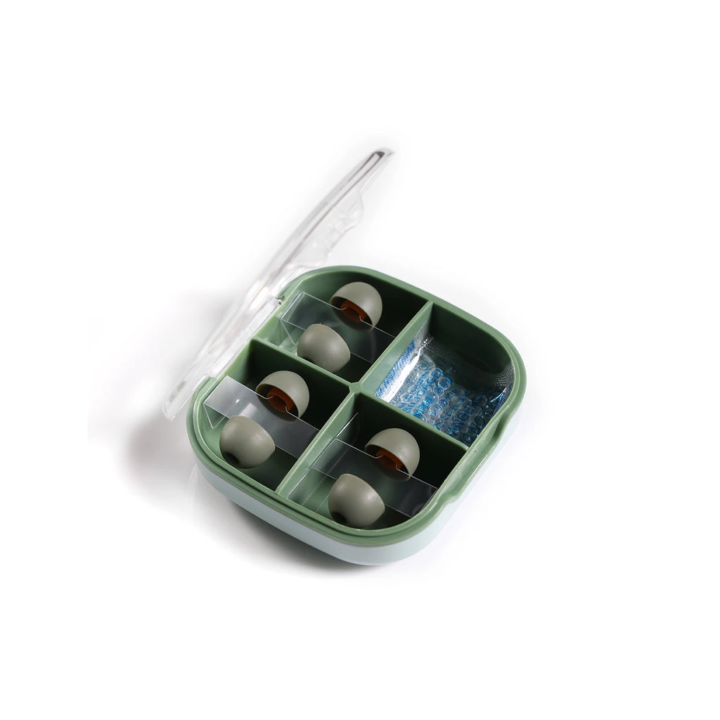 DD ddHiFi ST35 D-Tips IEM Ear Tips, Replacement Silicone Earbud Tips with Storage Box, 3 Pairs of S / M / L or Mixed Sizes