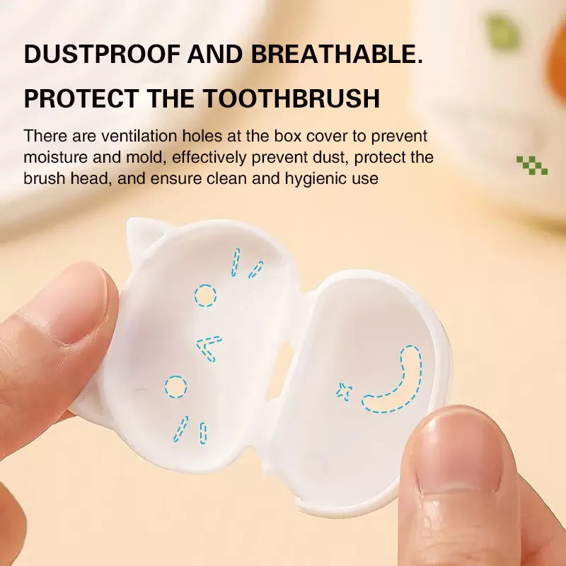Cute Cat Shaped Toothbrush Cover 1/4/8PCS Portable Travel Toothbrush Protector Dust Proof Toothbrush Storage Cap