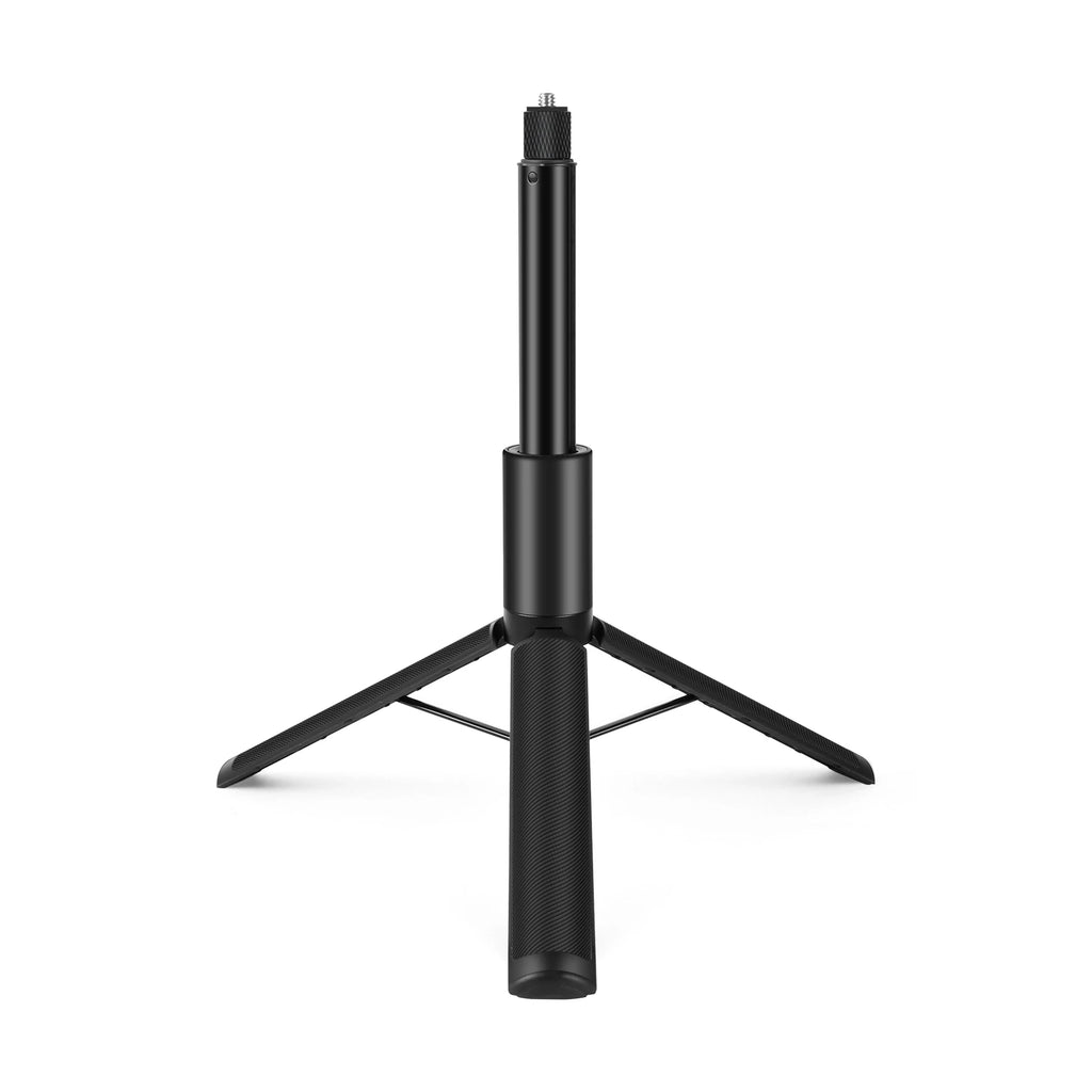 PULUZ Retractable Invisible Selfie Stick Tripod 1/4 Screw Sports Camera Metal Selfie Rod for DJI Osmo 360 / Insta360 X5 X4 X3