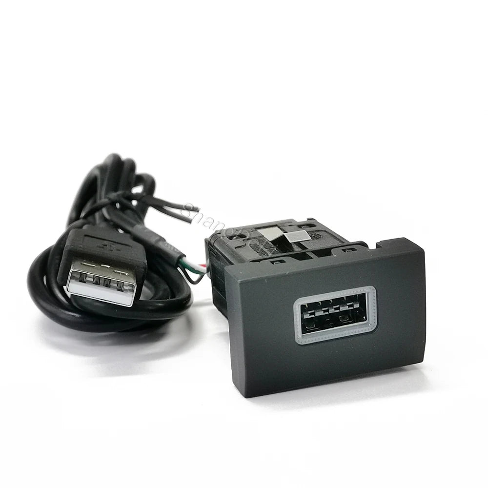 For VW Polo 2011-2013 Car USB Input Adapter Socket Audio Radio U-disk Flash Socket Interface Adapter with Cable