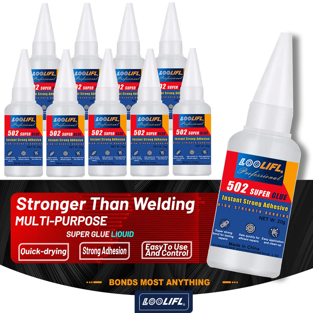 1-10 PCs Super glue 502 High Strength Quick-drying Cyanoacrylate Adhesive for rubber wood Metal High Strength Liquid glue Tool