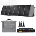 CTOLITY 200W Solar Panel 20.5V Portable Folding Bag 23% Efficiency Outdoor Power Supply USB DC Output Home Camping Soalr Power