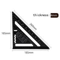 Aluminium Alloy Triangle Ruler Gauge Precision Woodworking Measuring Tools 7 Inch Metric 12 Inch Metric Triangle Ruler