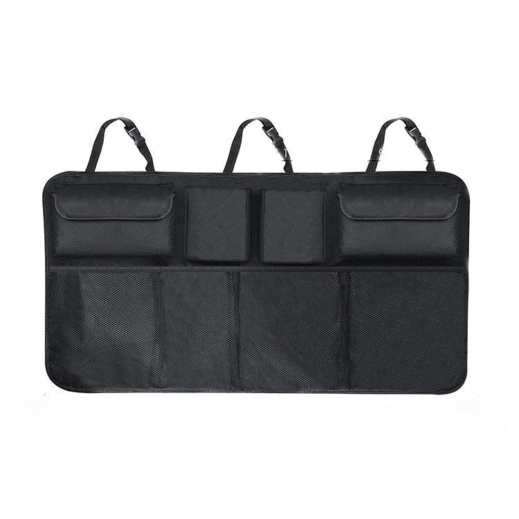 Car Trunk Organizer Universal Adjustable Backseat Storage Bag Net High Capacity Hanging Organizers for Jeeps SUVs Vans