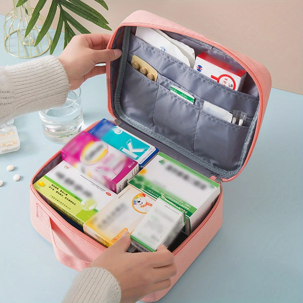 Convenient To Carry Medical Bag Household Emergency Supplies Reserve Outdoor Car Mounted Medicine Kits Large Capacity Drug Stora