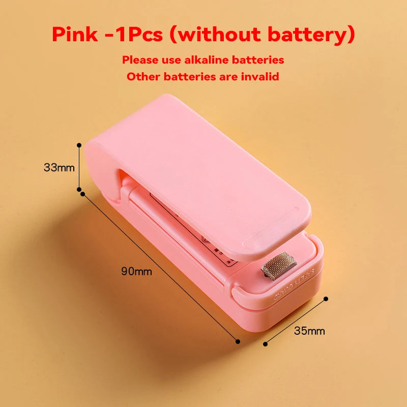 Mini Heat Bag Sealing Machine Package Sealer Bags Thermal Plastic Food Bag Closure Portable Sealer Packing Kitchen Accessories-