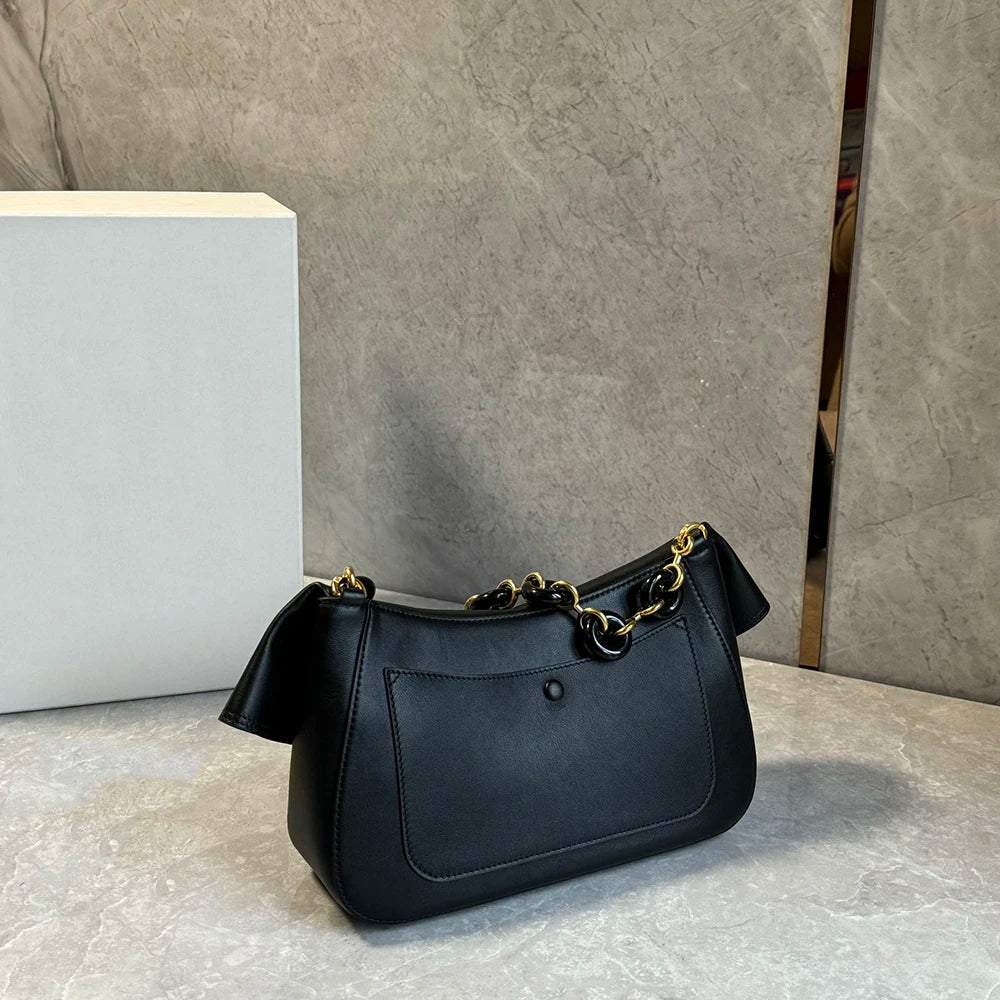 Women's Retro Minimalist Luxury Leather Designer Style Tote Shoulder Bag Large Capacity Commuting Hand Bags for Women