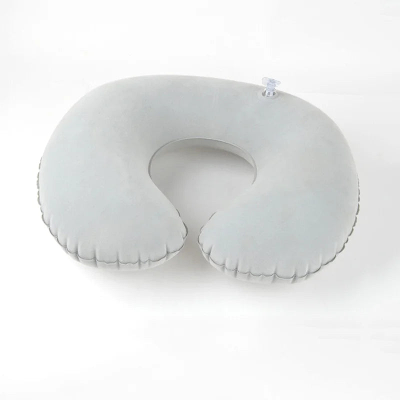Inflatable Neck Travel Pillow Airplane Pillow U-shaped Cervical Orthopedic Protection Pillow Outdoor Portable Foldable Pillow