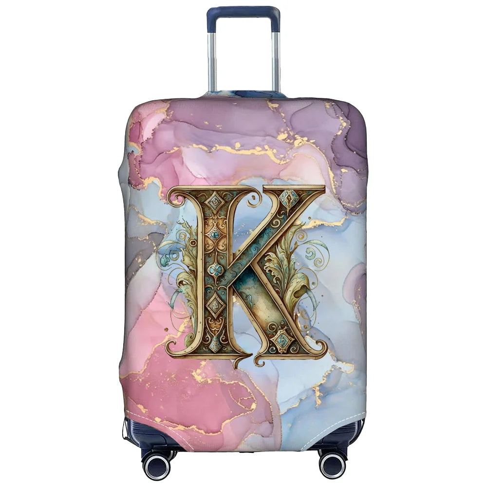 Luggage Cover Stretch Fabric Suitcase Protector Case Graphic Series Baggage Dust Case Cover Suitable 18-32 Inch Suitcase