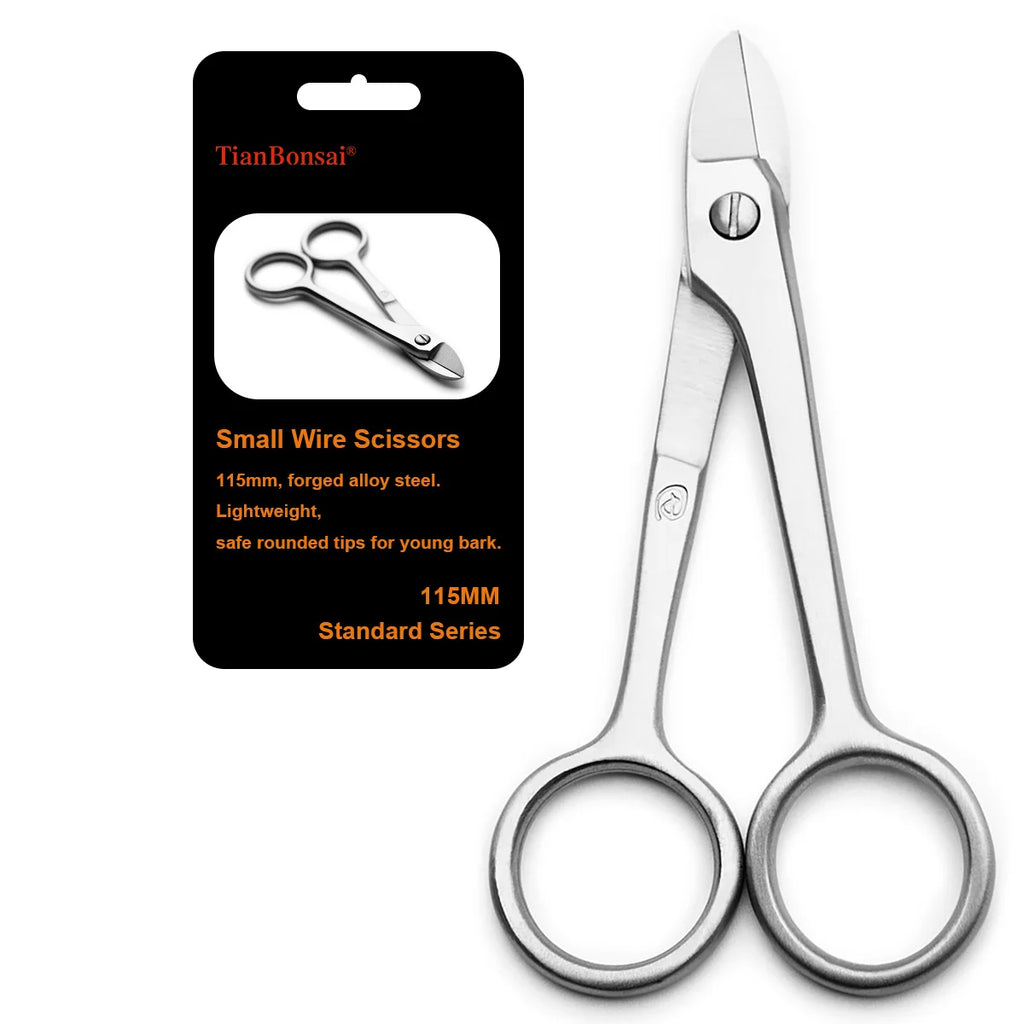 Standard Bonsai Tools 115 mm Wire Scissors Integrally Forged with 3Cr13 Alloy Steel
