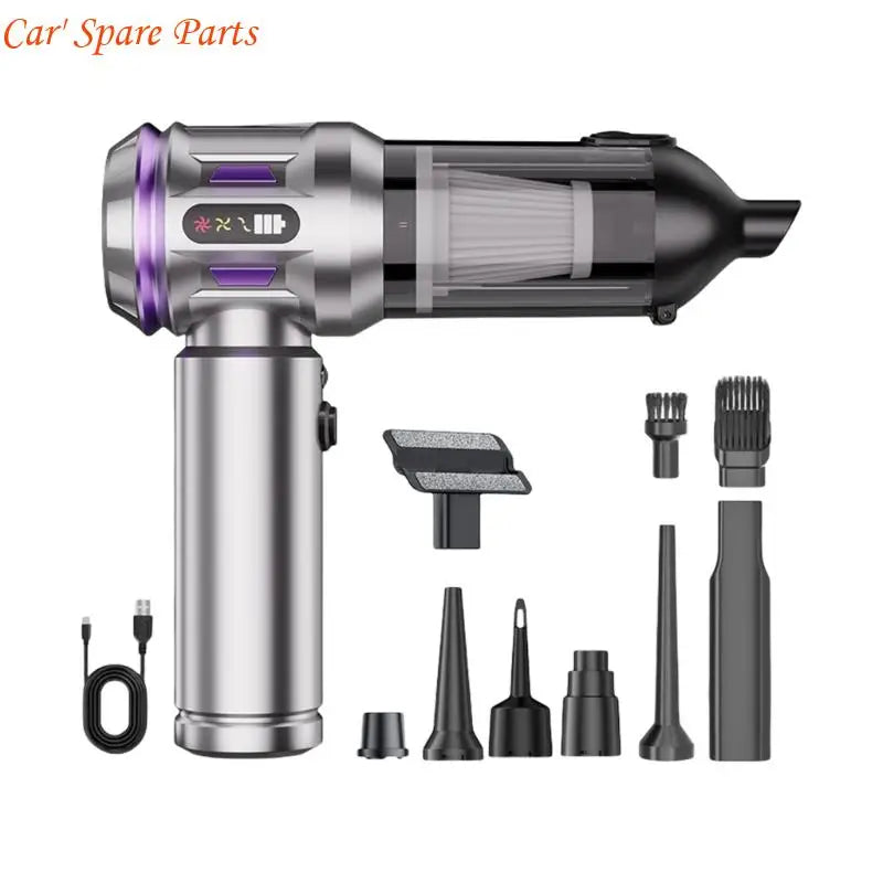 Y4UA Rechargeable Portable Wireless Handheld Vacuum 6000mAh Battery 35Min Runtime Lightweight Design For Car Home Cleaning