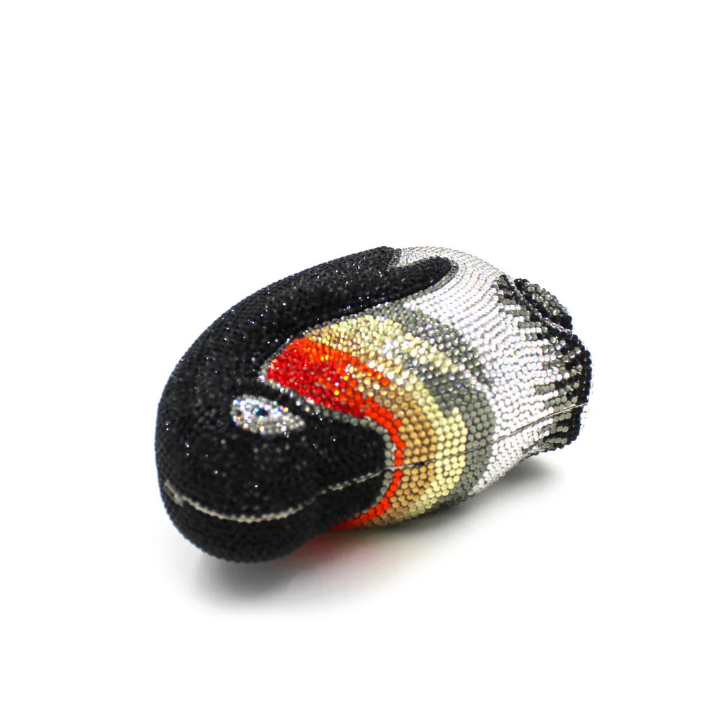 China Factory Wholesales Crystal Rhinestone Clutch Evening Bag for Formal Party Jewellery Penguin Clutch Purse