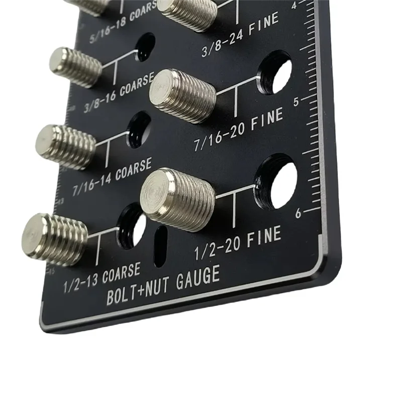 J1UL1N 1Pcs Thread Checkers,Nut And Bolt Thread Checkers,Bolt Size And Thread Gauge,Bolt And Nut Identifier Gauge,Bolt Gauge