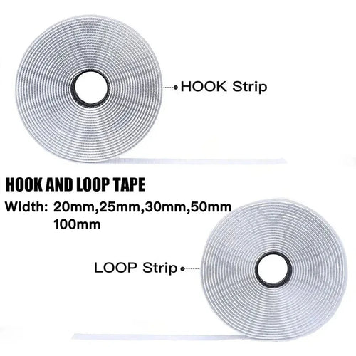 1-25M Velcros Self Adhesive Hook and Loop Fastener Tape House Diy Magic Tap Auto Double Sided Roll Strong Glue Home Strap Strips