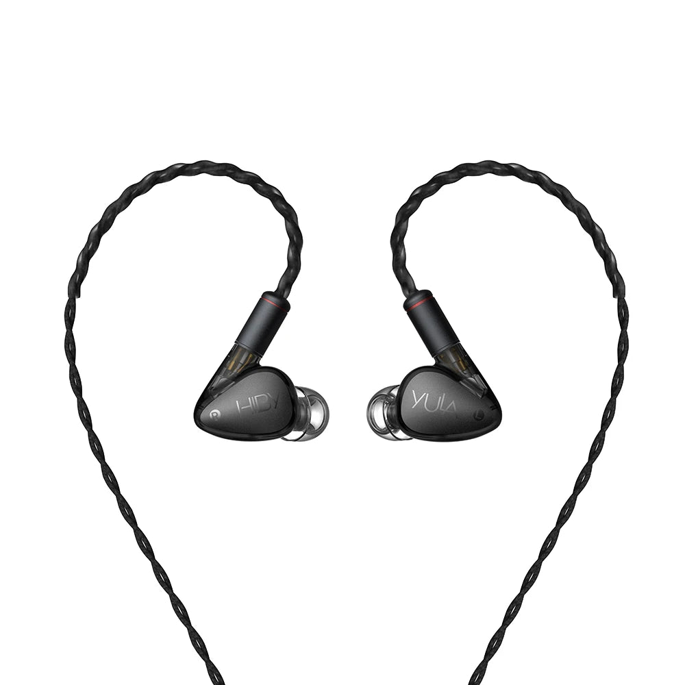 HiBy YULA 10mm Dynamic HiFi Earphones PEEK Diaphragm Dual Magnetic Core Dual Acoustic Chamber Aluminum Alloy CNC 224 OFC Wires