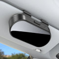 Mirror Glossy Multifunctional Glasses Case, Car Sunshade, Glasses Clip Card, 2-in-1 Storage Box, High-End Sunglasses Holder,