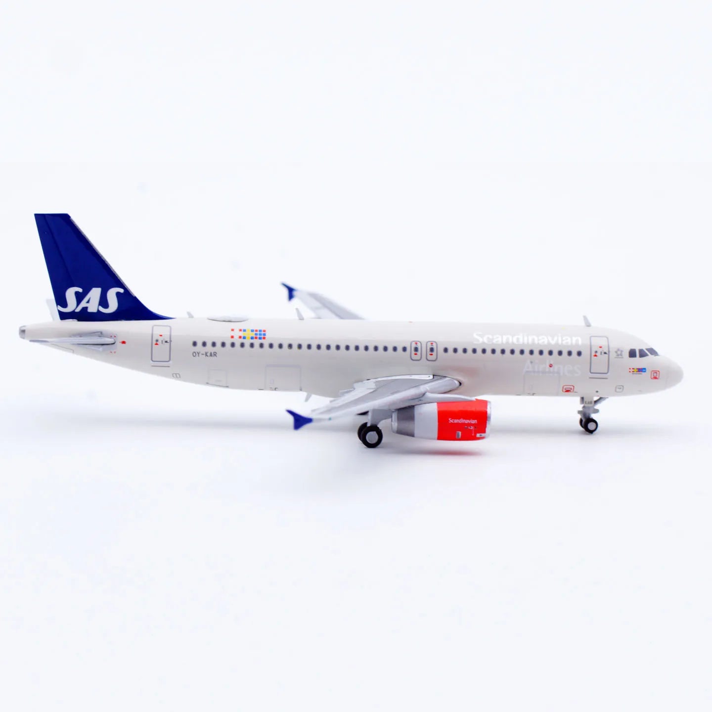 XX40249 Alloy Collectible Plane Gift JC Wings 1:400 Scandinavian Airlines SAS Airbus A320 Diecast Aircraft JET Model OY-KAR