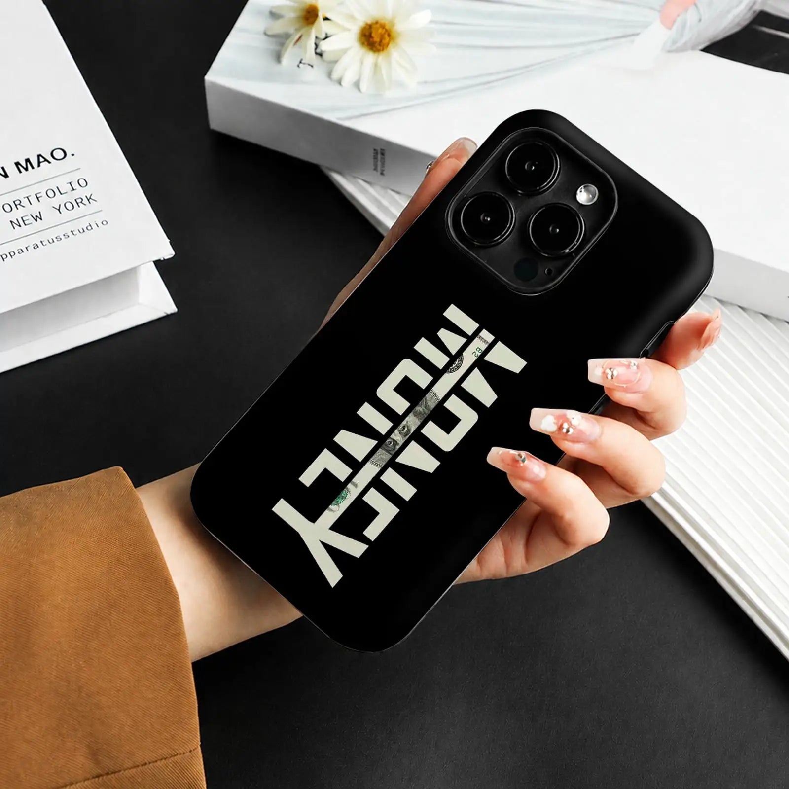 Funny Time is Money Phone Case For iPhone 17 16 15 14 13 12 11 Pro Max Air Dual-Layer Shockproof Protective Cover