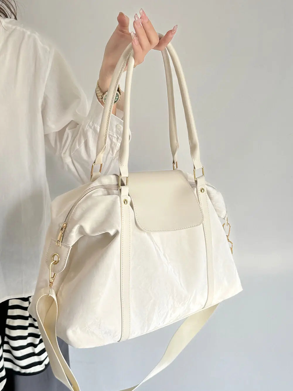 Large Capacity Travel Bag Short Distance Carrying Luggage Bag Fitness Bag Outdoor Travel Crossbody Bag Fashionable Storage Bag