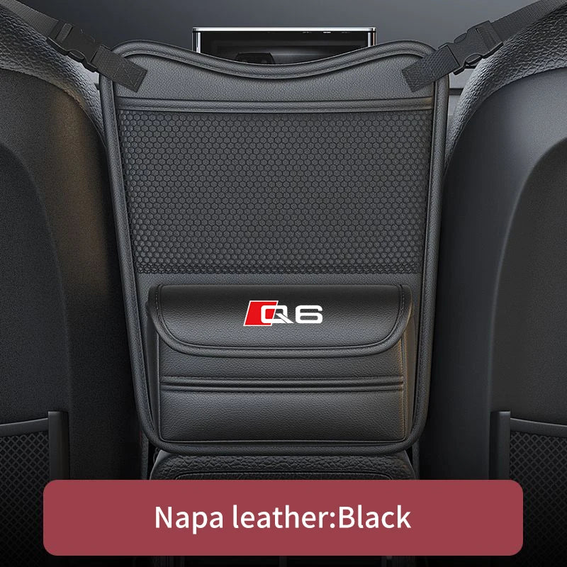 Car Organizer For Audi  Q3 Q4 Q5 Q6 Q7 Q8 Seat Storage Box Car Hanging Storage Bag Tissue Box Car Stowing Tidying Storage Pocket