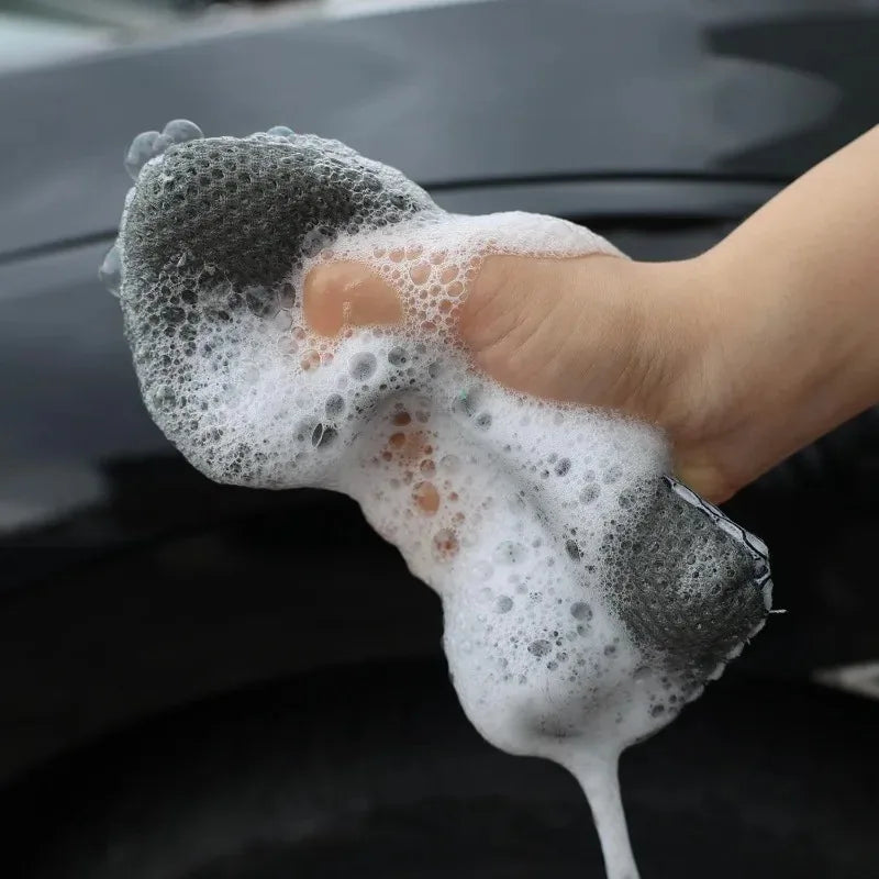 Washing Ultra Soft Water-Absorbent Mesh Car Mesh Sponges Wash Sponge Double-sided Honeycomb for Car To Clean Glass Paint Dirty
